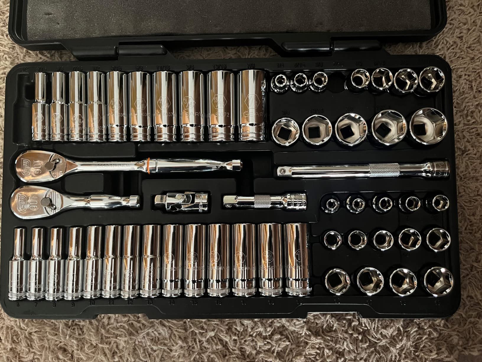 GEARWRENCH 80559 – komplett sats i blow mold-förvaringslåda