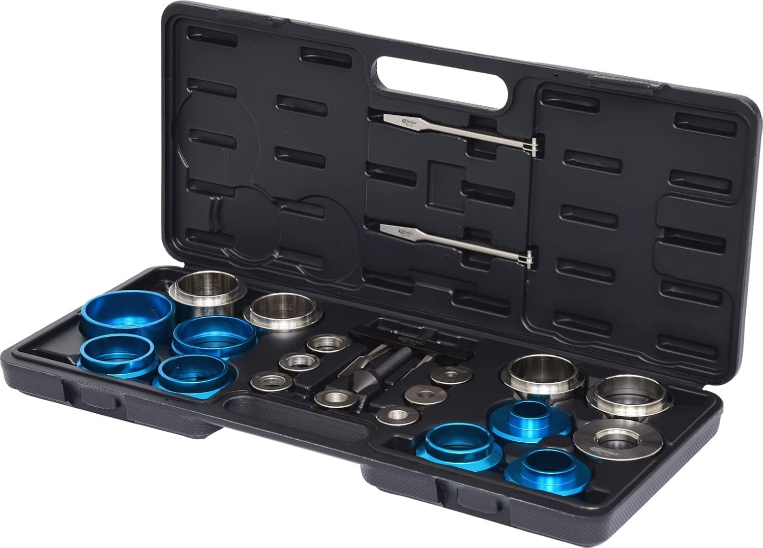 KS Tools 700.1280 Universal axeltätningsring och packbox monterings verktyg sats, 24-delars Bild