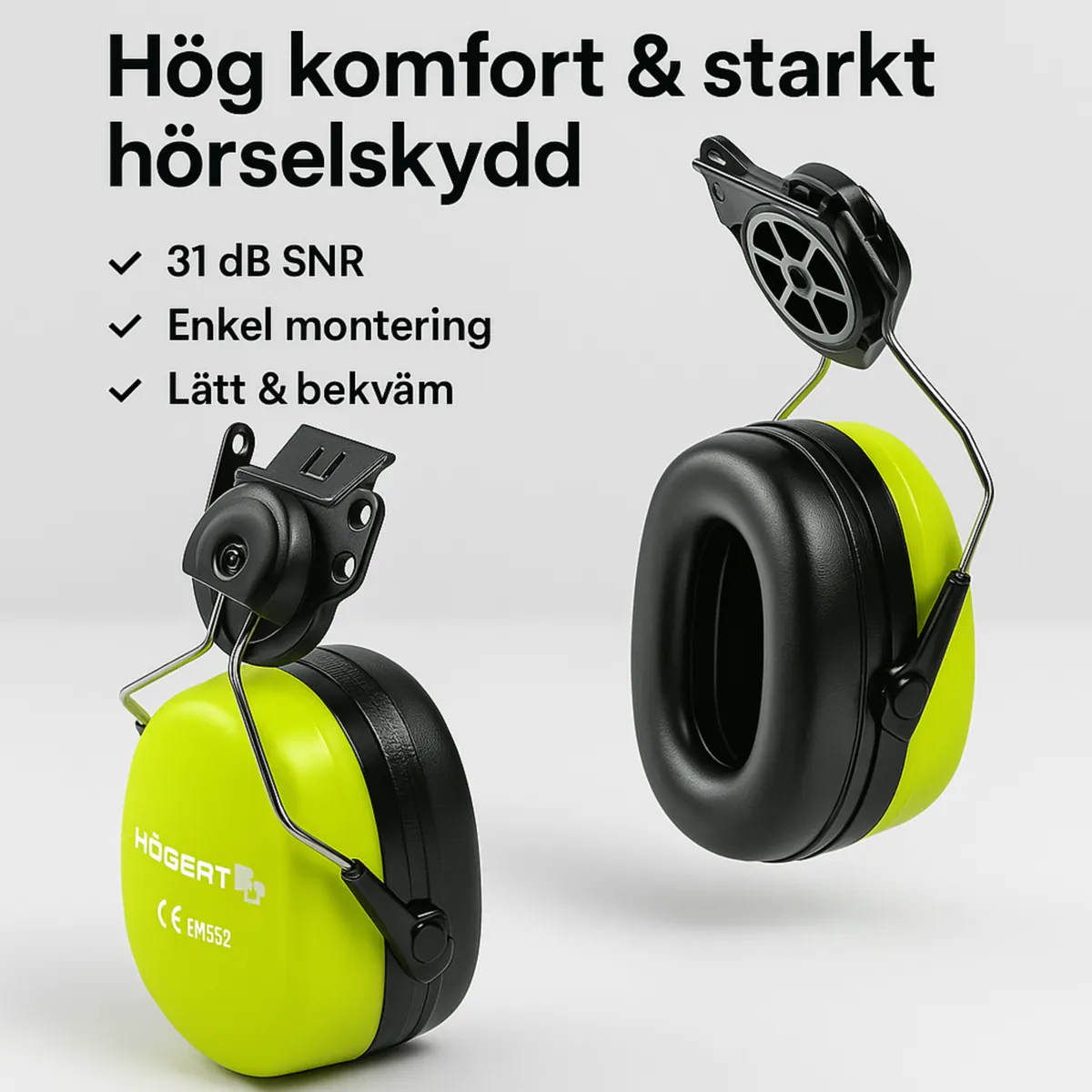 Hörselskydd för hjälm