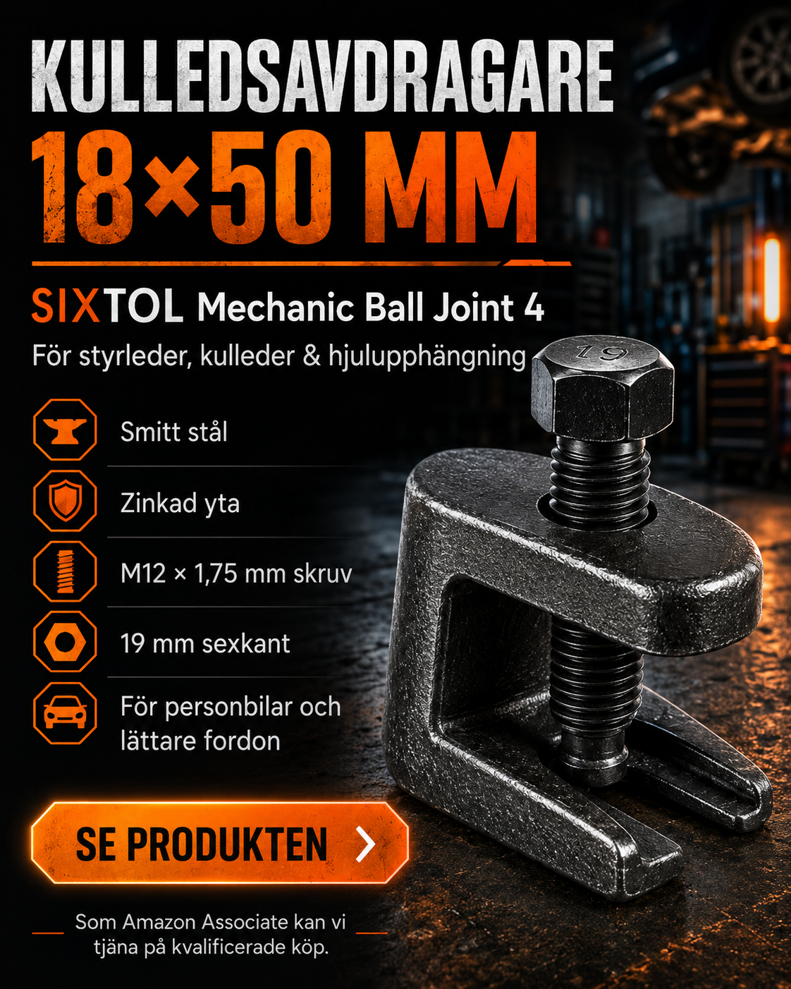 SIXTOL Mechanic Ball Joint 4 kulledsavdragare 18x50 mm